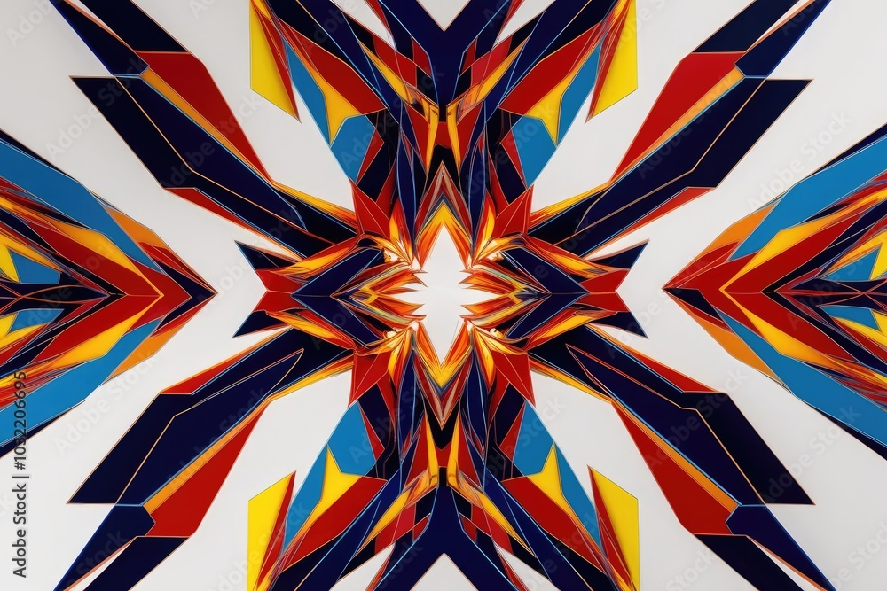 Vibrant Abstract Geometric Pattern - Dynamic Colors and Sharp Shapes Vibrant Abstract Geometric Pattern - Dynamic Colors and Sharp Shapes