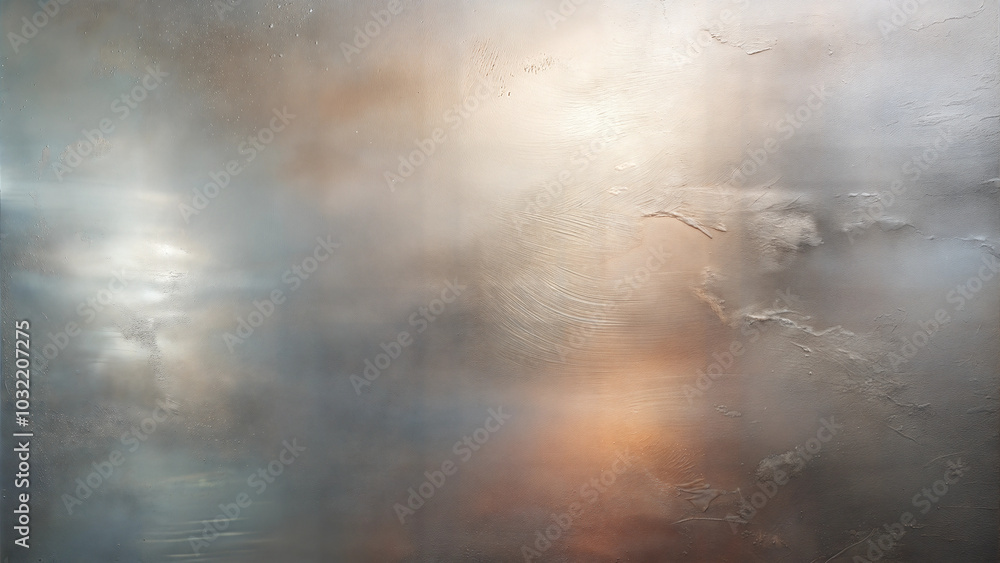 Abstract metallic surface with soft light and textured reflections. Abstract metallic surface with soft light and textured reflections.