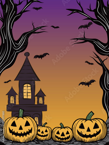 ハロウィンの背景1