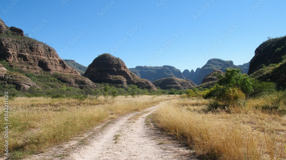 Serene Landscape of Gentle Hills and Open Sky Serene Landscape of Gentle Hills and Open Sky