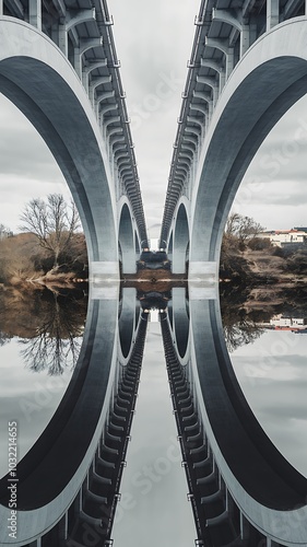 Reflections of a Modern Bridge