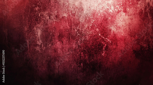 Dark red grunge background textured and worn