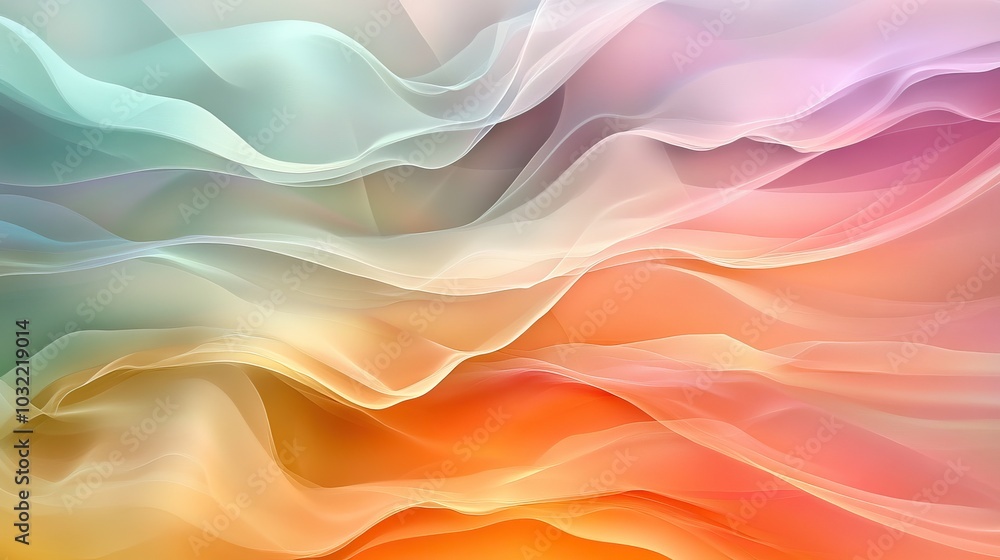 Abstract Wavy Texture with Pastel Colors Abstract Wavy Texture with Pastel Colors
