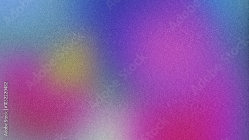 Modern Artwork Featuring Gradient and Grainy Noise Effects, Eye-Catching Poster with Colorful Gradient and Grainy Texture