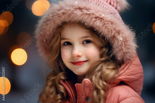 Wallpaper Mural Family day in winter fair land magic lights happy time holidays Generative AI composition Torontodigital.ca