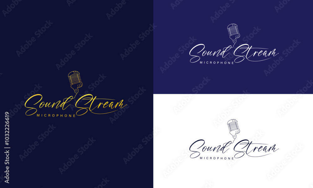 Microphone Logo Design Vector Icon Graphic Design Microphone Logo Design Vector Icon Graphic Design