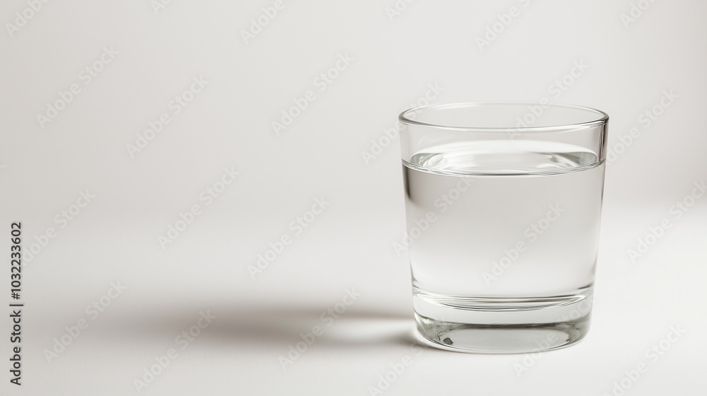 Pure drinking water in glass isolated on white background
Pure drinking water in glass isolated on white background