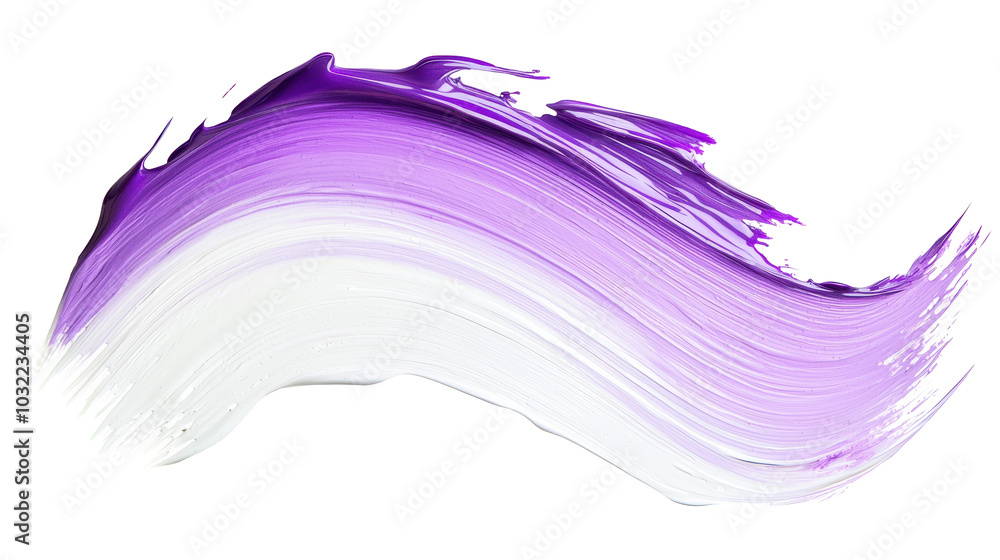 A vibrant stroke of purple and white paint against a transparent background, showcasing artistic expression and creativity. A vibrant stroke of purple and white paint against a transparent background, showcasing artistic expression and creativity.