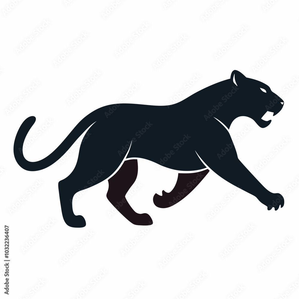 Fototapeta premium illustration of a panther