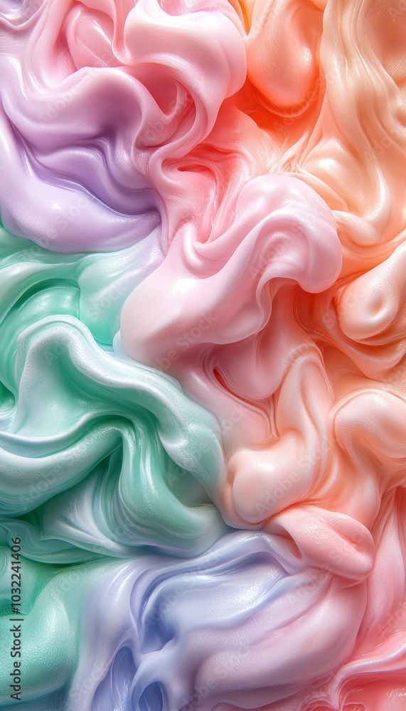 Pastel Dreamscape Abstract Swirls of Pink, Green, and Lavender in a Captivating 3D Render Pastel Dreamscape Abstract Swirls of Pink, Green, and Lavender in a Captivating 3D Render