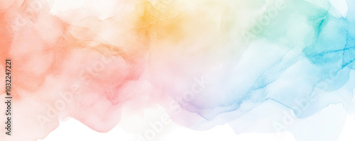 Colorful watercolor background with gentle pastel hues