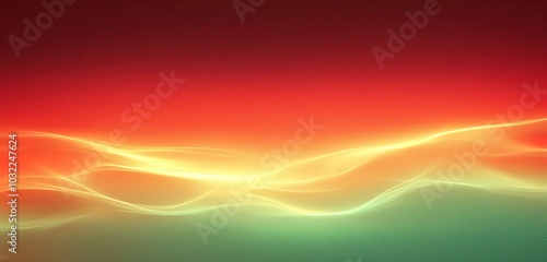 Abstract Wavy Background with Red, Yellow, and Green for Graphic Design and Website Design