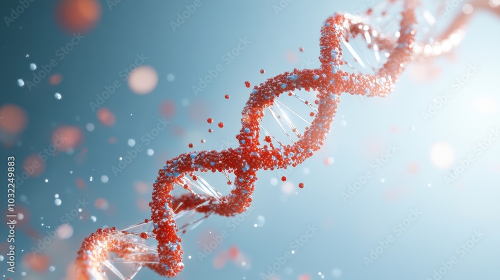 Close up illustration of a DNA strand intertwined with a human brain, representing the link between genetics and neurological function. Close up illustration of a DNA strand intertwined with a human brain, representing the link between genetics and neurological function.