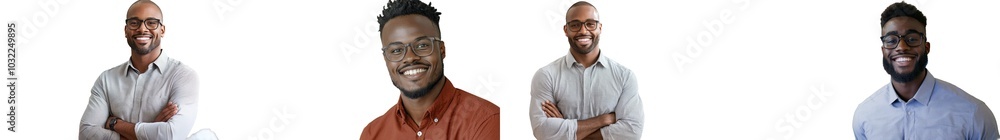 Obraz premium In the classroom, a mid-aged African American male teacher is pictured