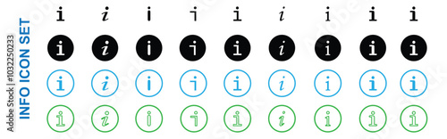 Information vector icons. Info point Icon 