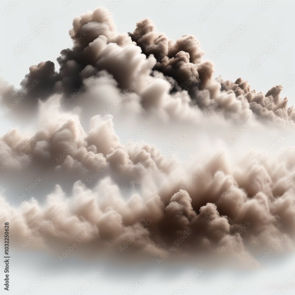 A sandstorm rising in the sands, creating clouds of dust A sandstorm rising in the sands, creating clouds of dust