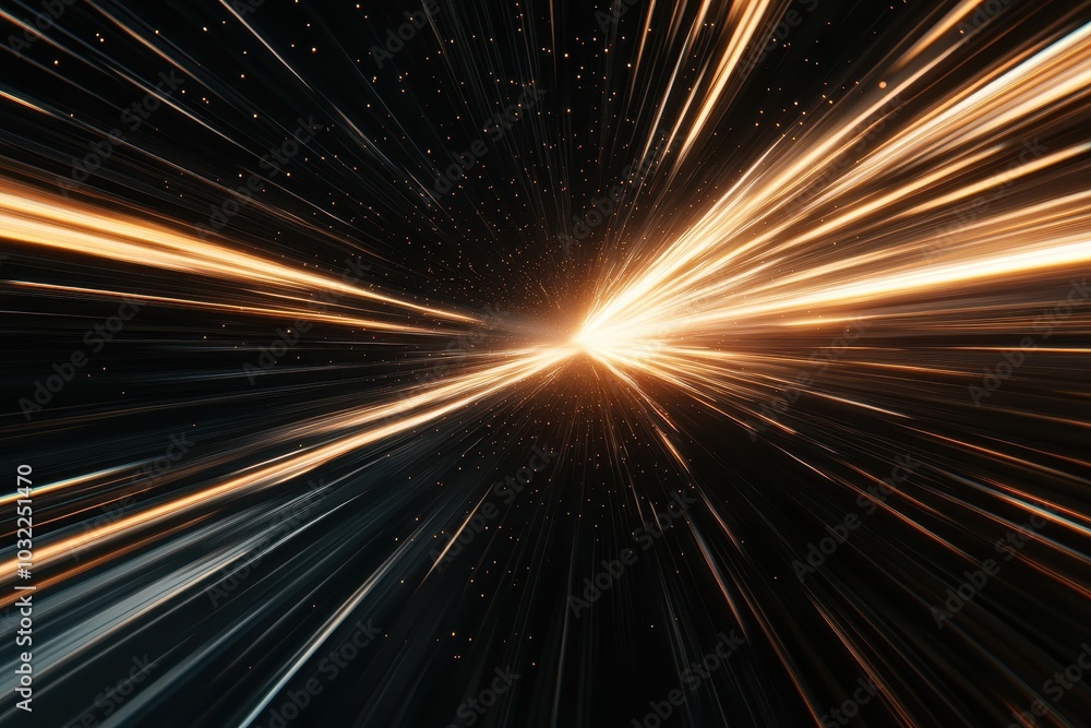 Explosive Radial Bursts of Light Particles in Space Explosive Radial Bursts of Light Particles in Space