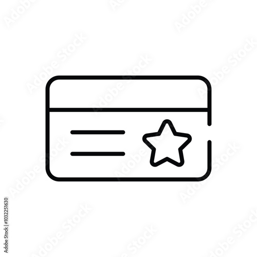 Customer Loyalty Card vector icon