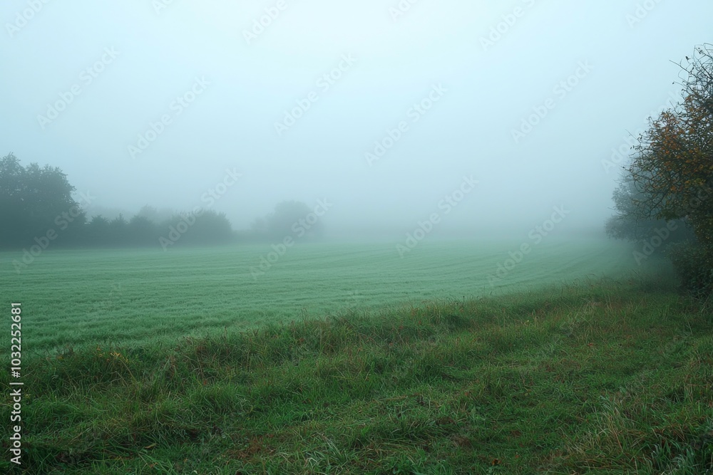 Naklejka premium Fog Background in Nature