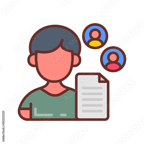 Correspondence Filled Icons , Vector illustration