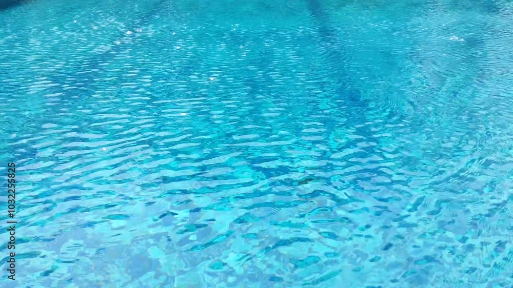 clear water rippling and sparkling in the sunlight in a swimming pool
