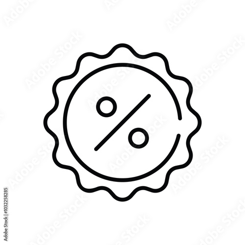 Shopaholic Badge vector icon