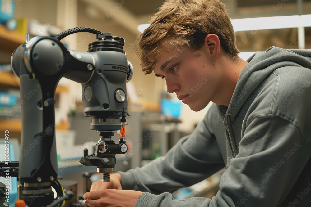 Robot engineers and software maintenance teams improve the program to make it more efficient. Robot engineers and software maintenance teams improve the program to make it more efficient.