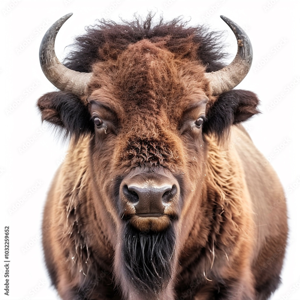 european bison isolated on white background european bison isolated on white background