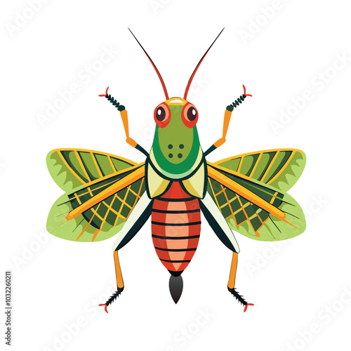 australian plague locust grasshopper best vector design