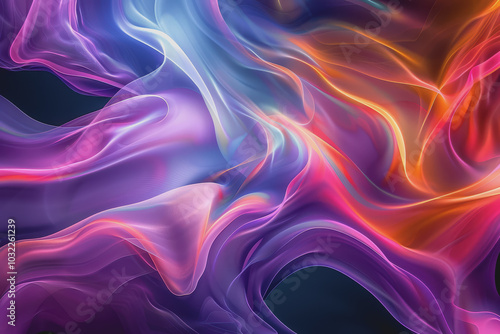 Fascinating color combinations Swirled together to create hypnotic, colorful abstract patterns.