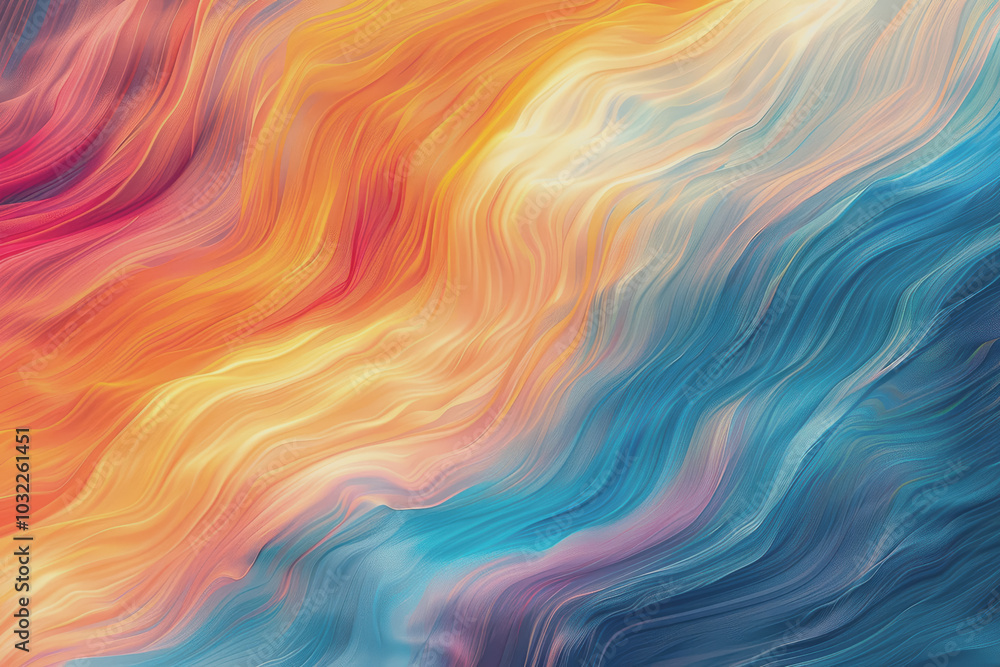 Obraz premium Fascinating color combinations Swirled together to create hypnotic, colorful abstract patterns.