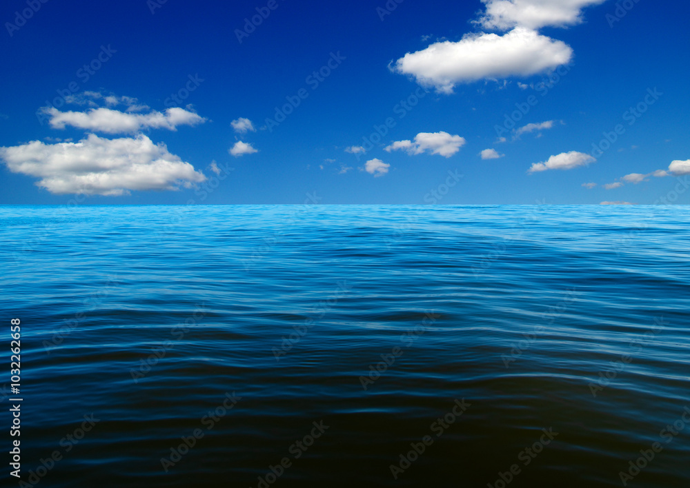 Obraz premium Blue sea water surface