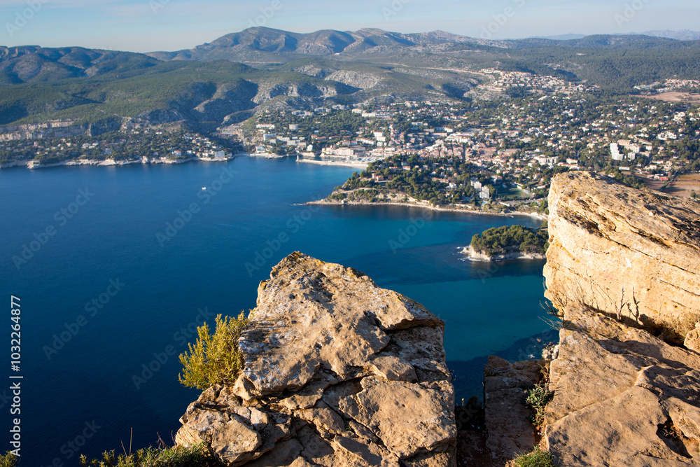 Point de vue de la Route des Crêtes, Cap Canaille, Cassis, Provence, Région PACA, Sud, France, Europe Point de vue de la Route des Crêtes, Cap Canaille, Cassis, Provence, Région PACA, Sud, France, Europe
