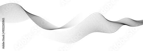 Abstract background with flowing smooth lines 
