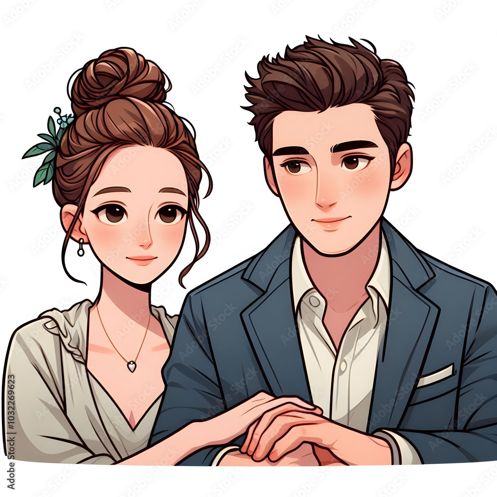 Young couple holding hands showing love and commitment Young couple holding hands showing love and commitment