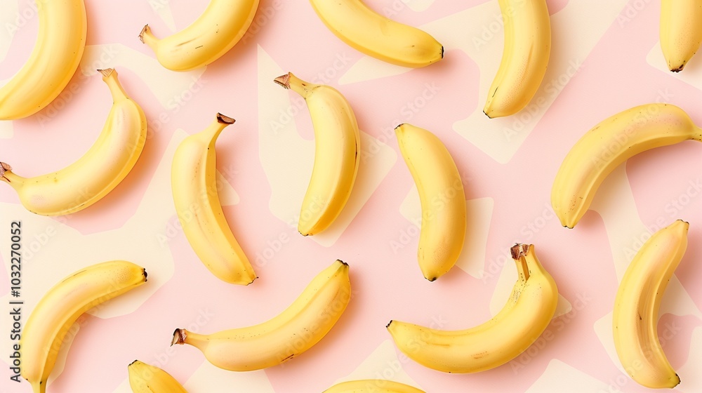 Banana fruit pattern seamless on pink background Banana fruit pattern seamless on pink background
