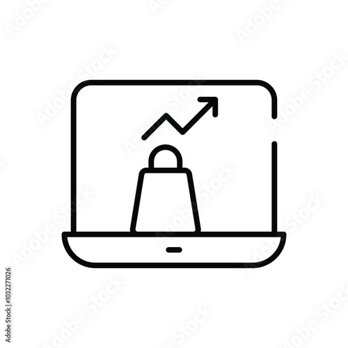 E-commerce Analytics vector icon