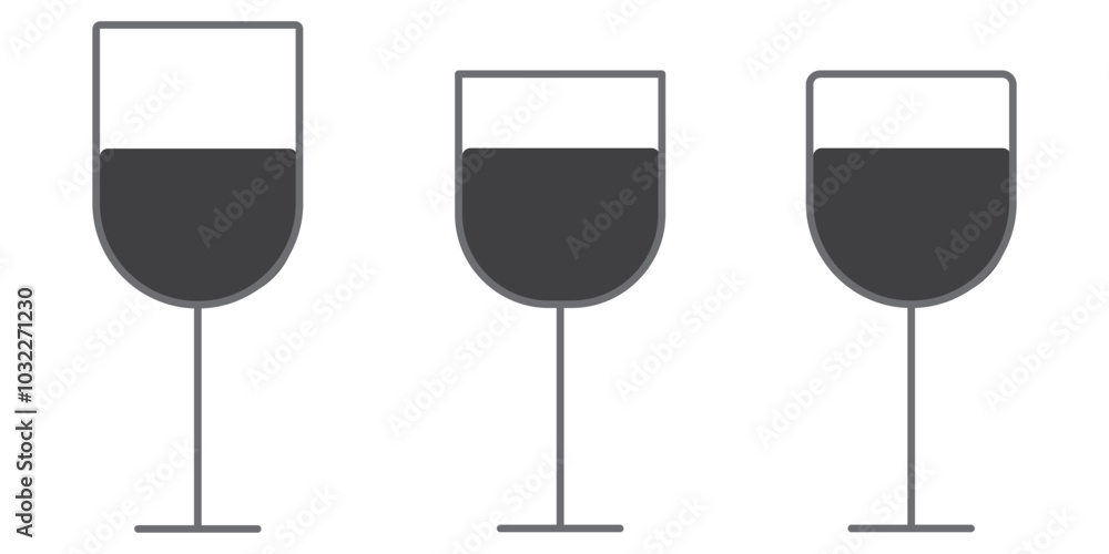 glass icon set, drink glass line vector, editable stroke , vector illustration glass icon set, drink glass line vector, editable stroke , vector illustration