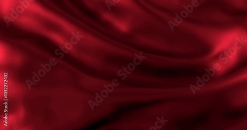 abstract red satin fabric seamless wave background, silk cloth fluttering in the wind, fashion e luxury