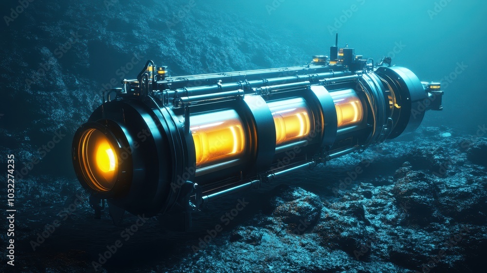 Glowing Energy Generator in Deep Sea Environment Glowing Energy Generator in Deep Sea Environment