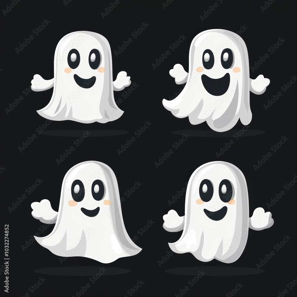 Cute ghost. Halloween decoration element. Cute ghost. Halloween decoration element.