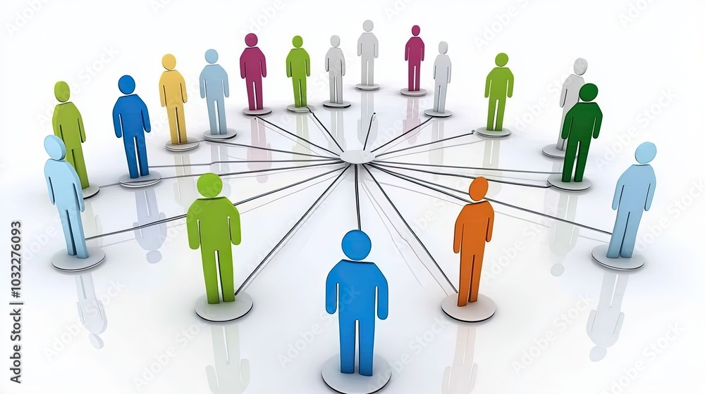 Business network connections and teamwork symbols Business network connections and teamwork symbols