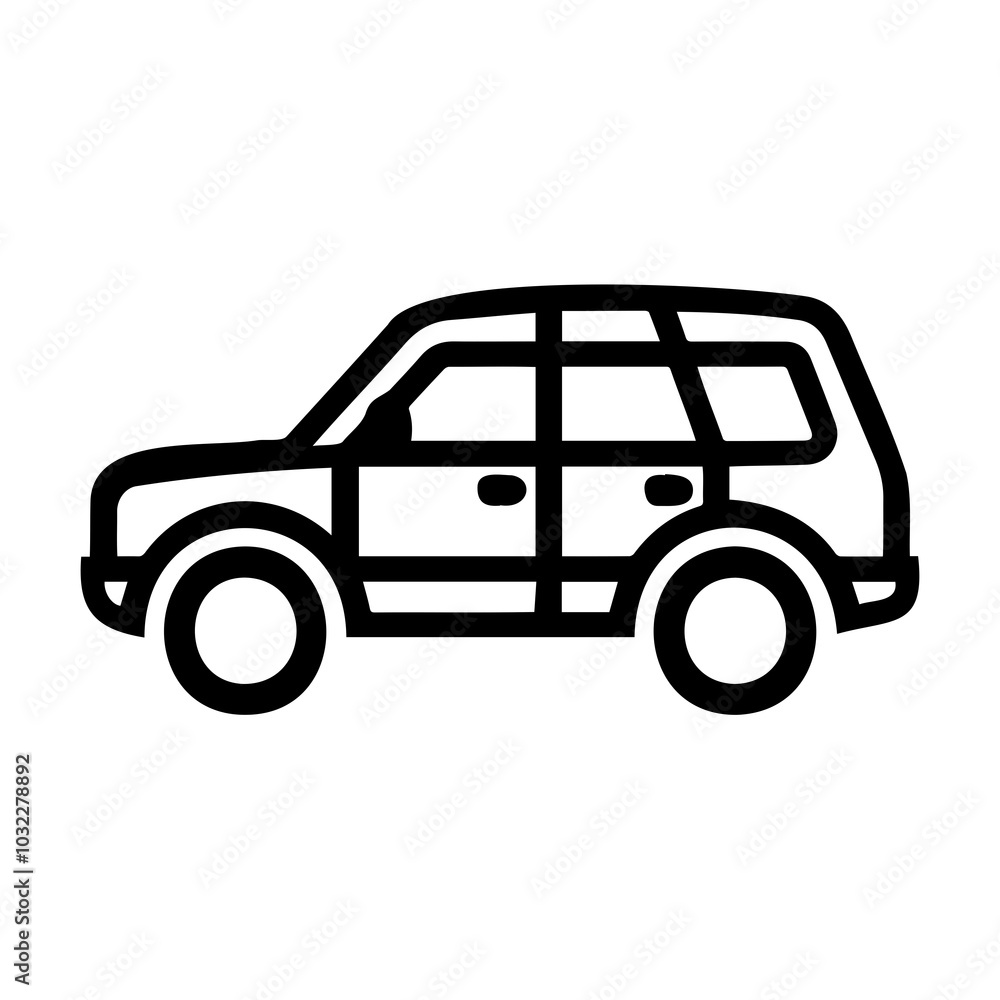 Minimalist Line Art of a Car for Graphic Design Minimalist Line Art of a Car for Graphic Design