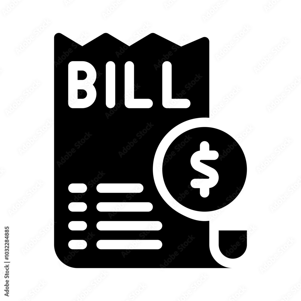 Icon Dollar Bill With Style Glyph Icon Dollar Bill With Style Glyph