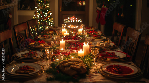A beautifully set Christmas...