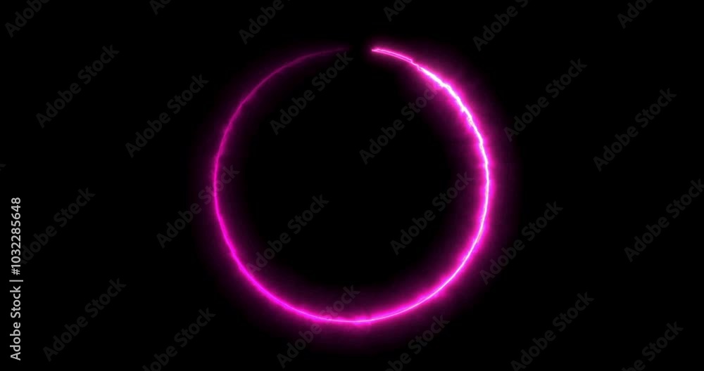 violet, purple pink ring of fire appears on black background, concept of magic violet, purple pink ring of fire appears on black background, concept of magic