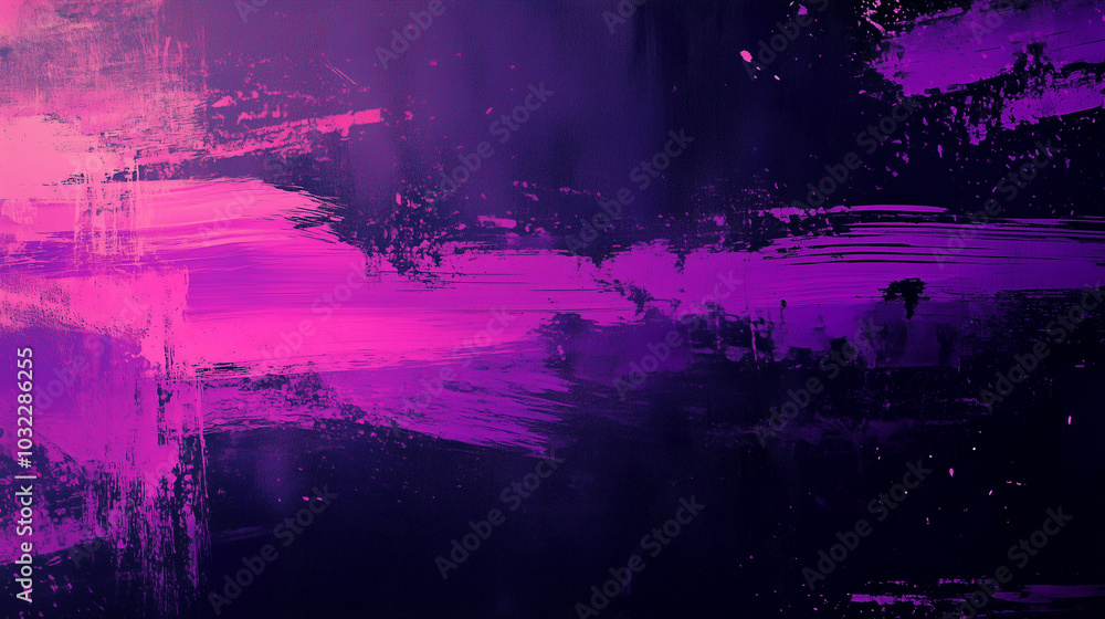 Fototapeta premium Abstract background. Purple and black brushstroke. 
