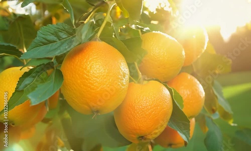 orange tree with fruits