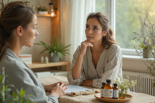 Naturopathy - Aromatherapy - Homeopathic consultation - alternative therapies - AI generated