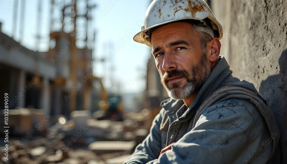 Fototapeta premium Construction engineer worker photo